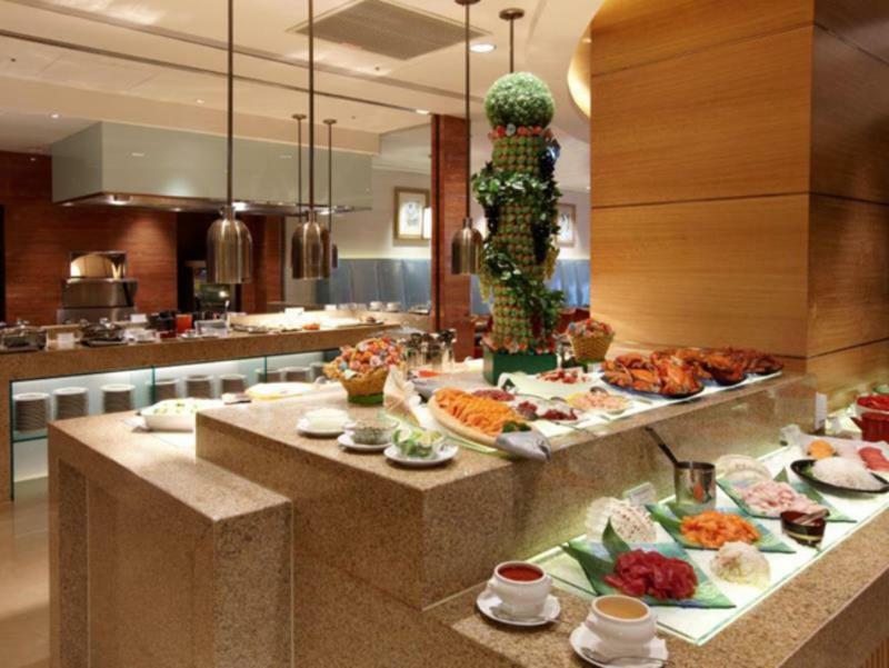 Hotel The Okura Prestige Taipéi Exterior foto A buffet at a hotel